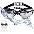 Airoads Shortsighted Swim Goggles Nearsighted Swimming Goggles Leakproof Anti Fog Swimming Goggles for Adult Men Women Youth