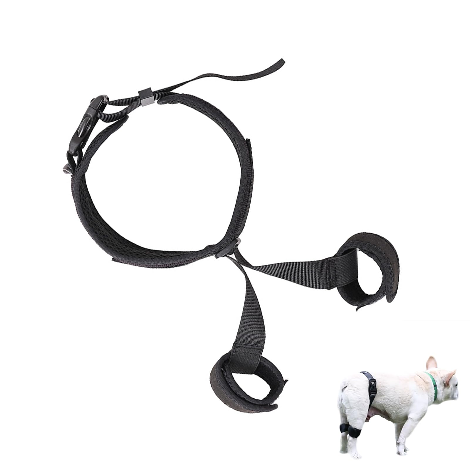 Dog Joint Bandage, Dog Knee Brace, Dog Elbow Bandage, Adjustable Dog Hip Bandage, Dog Bandage Clip Rear Leg for Dog Leg, Inflammation Pain, Joint Strain, Pain Relief (S)