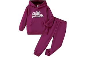 CAKANER Kid Toddler Girls Clothes Cartoon Pattern Print Sweatshirt Hoodie Sports Pants 2PC Girl Fall Winter Clothing Set