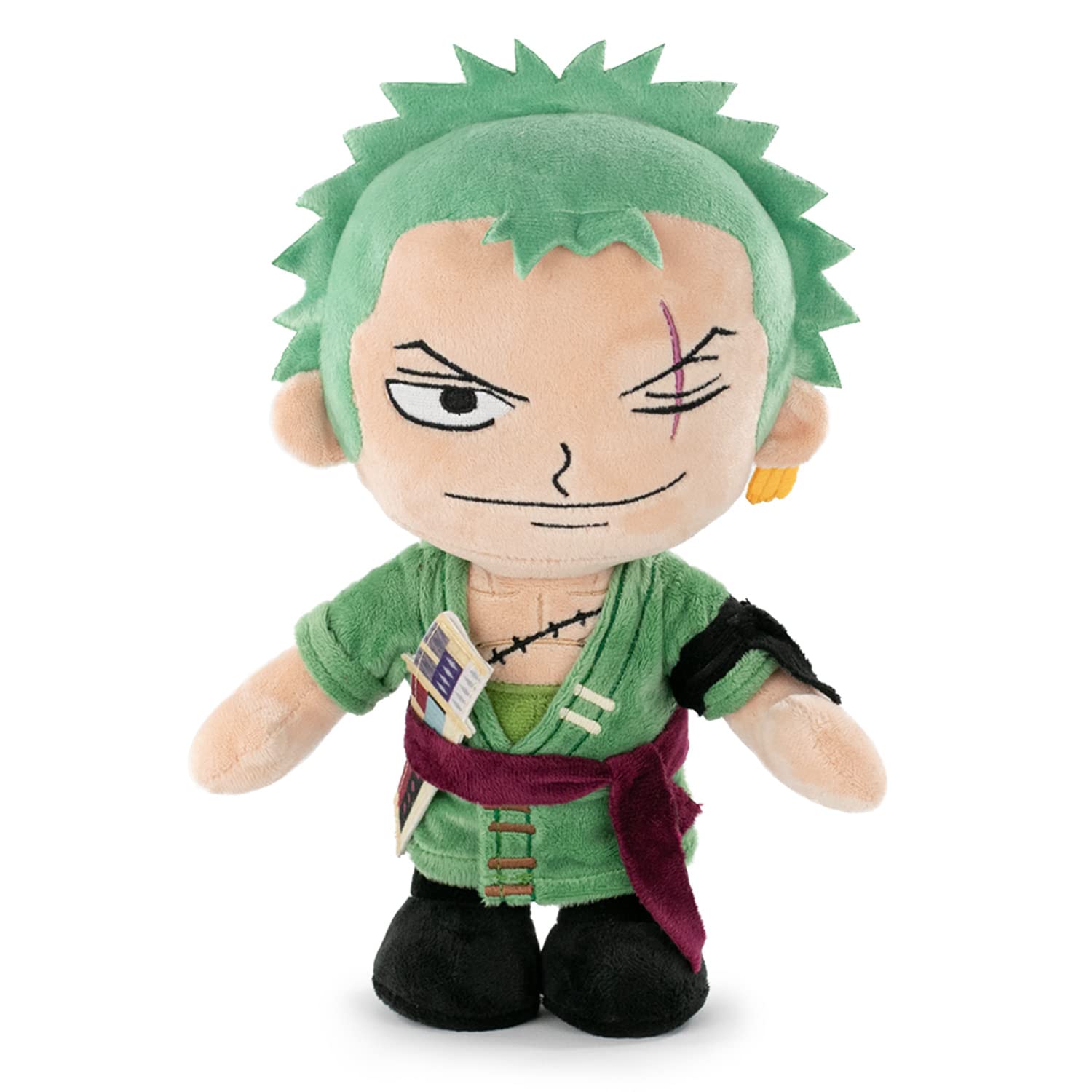 BARRADO One Piece - One Piece Characters Plush - 28 cm - Luffy, Sanji, Roronoa Zoro,Shanks - Super Soft Quality (Roronoa Zoro) — image 1