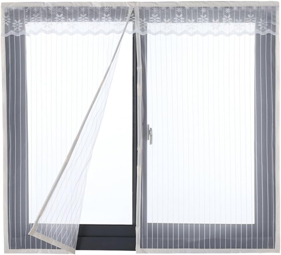 Icegrey Fly screen for door or window / magnetic fly insect screen door / curtain for balcony - 34&nbsp;sizes up to 200&nbsp;x 200 cm max , ICG-80651-1-4-(150x200cm)