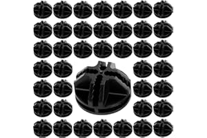 Taicols 40pcs Wire Cube Plastic Connectors for Modular Organizer Closet and Wire Grid Cube Storage (Black), DIY Shelving Modu