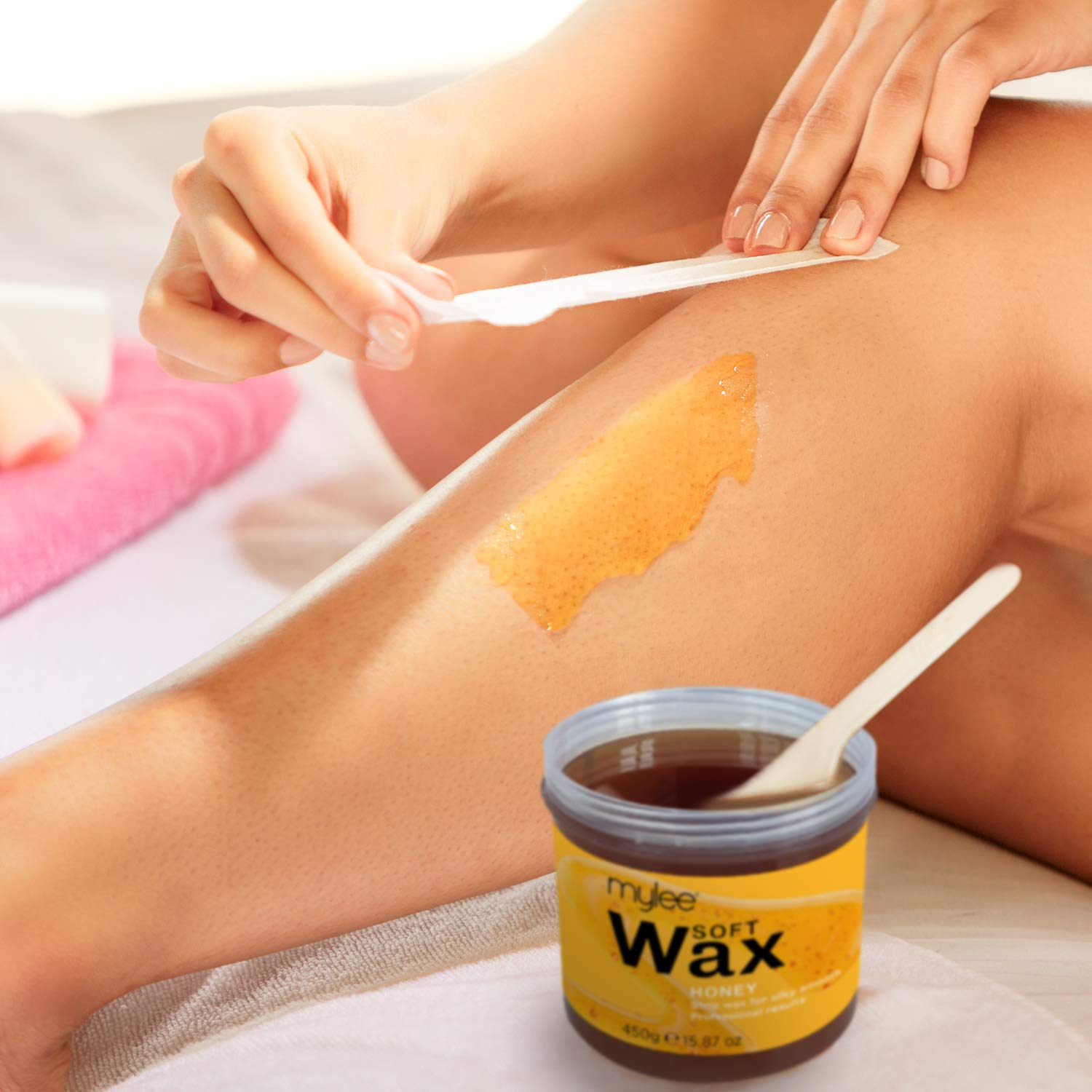 Mylee Honey Soft Creme Wax for Sensitive Skin 450g, Microwavable & Wax