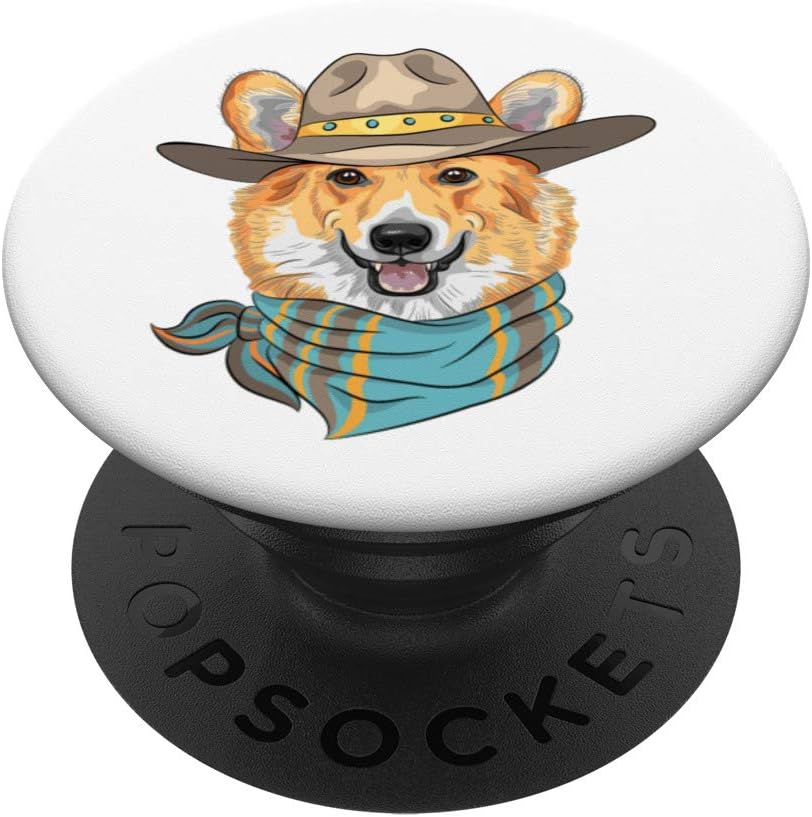 corgi with cowboy hat