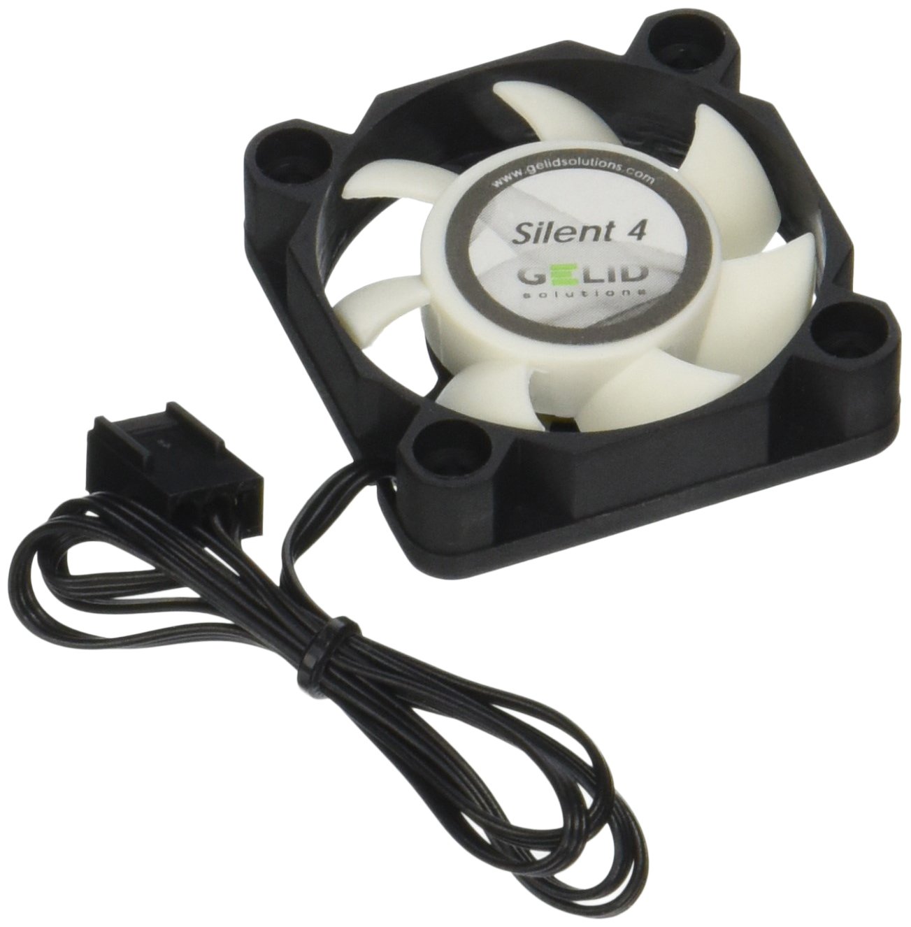 GELID Solutions Silent 4 – 3-Pin fan of 40mm for Standard Case | Silent Operation | Optimized Fan Blades | High Airflow & High Static Pressure.