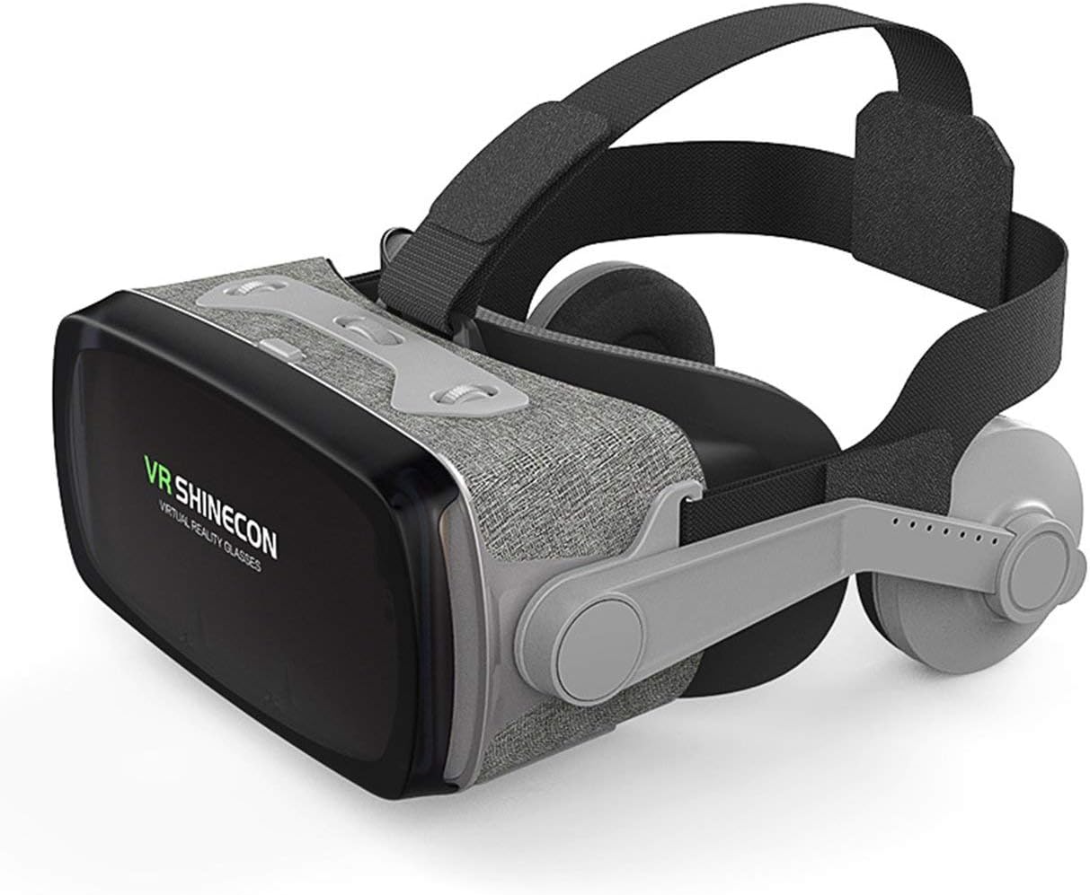 Shinecon Casque 9.0 VR Virtual Reality Goggles 3D Glasses Google Cardboard VR Headset Box for 4.0-6.3 inch Smartphone
