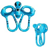 Floaties Swim Vest for Chlid &amp; Adults, Portable Inflatable Pool Floats with 3 Separate Airbags, Adjustable Safety Buckle, Durable Swim Trainer Vest