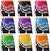 Hip Scarfs for Belly Dancing, 10PCS Hip Scarves with 128-Silver Coins Belly Dance Waist Costume Belt, Chiffon Dangling Belly Dance Sequins Hip Scarf