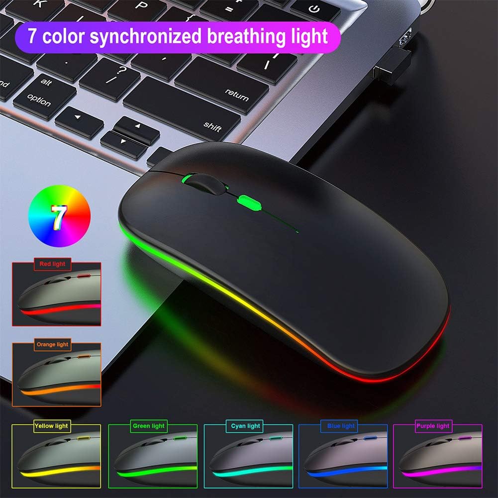 Lazmin Wireless 2.4Ghz Colorful Light Gaming Mouse - Image 3
