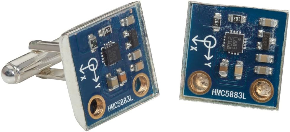 Real Nerd Circuit Board Cufflinks Unique Unusual Gift Idea