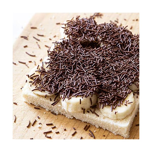 Kakaozuckerstreusel (1 Kg) Tortenbelag Schokoladenstreifen – Bild 5