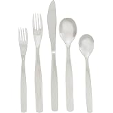 Ginkgo International Charlie 20-Piece Stainless Steel Flatware Place Setting, Service for 4