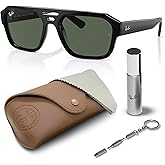 Ray-Ban RB4397 CORRIGAN BIO-BASED Square-Round Shaped Sunglasses for Men & Women with Official RAYBAN Eyewear Kit