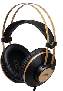 AKG Pro Audio K92 Over-Ear, Closed-Back, Studio Headphones, Matte Black and  Gold : Electronics
