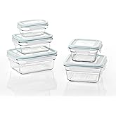 Glasslock Oven and Microwave Safe Glass Food Storage Containers 10 Piece Set