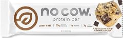 No Cow Chocolate Chip Cookie Dough Vegan Protein Bars, 1 Bar | 20g High Plant-Based Protein, High Fiber, Low Sugar, Gluten-Fr