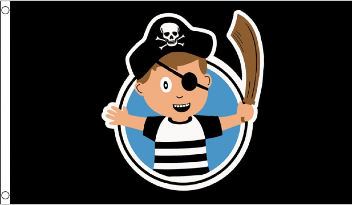 Pirate Child Boy Flag 5ft x 3ft
