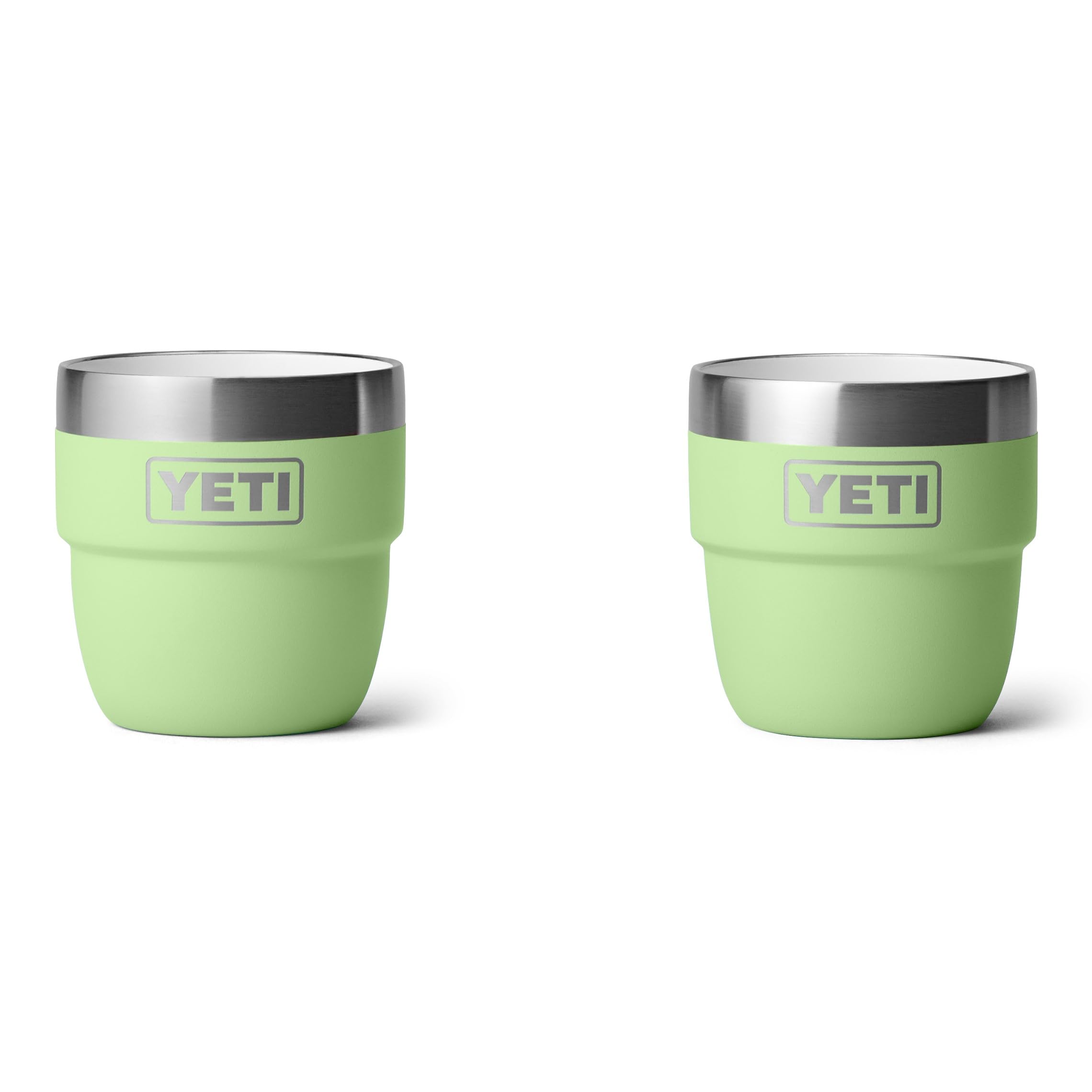 YETI Rambler Espresso Cup, Vacuum Insulated Stainless Steel Stackable Cup, Key Lime, 2 Pack 4 oz (118 ml)