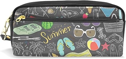 Amazon バララ La Rose ペンケース ペンポーチ 高校生 男子 女子 おしゃれ かわいい 大容量 Pu 革 夏 砂浜 休暇 絵柄 筆箱 化粧ポーチ 収納 小物入れ 中学生 小学生 シンプル オフィス用 ペンケース 文房具 オフィス用品