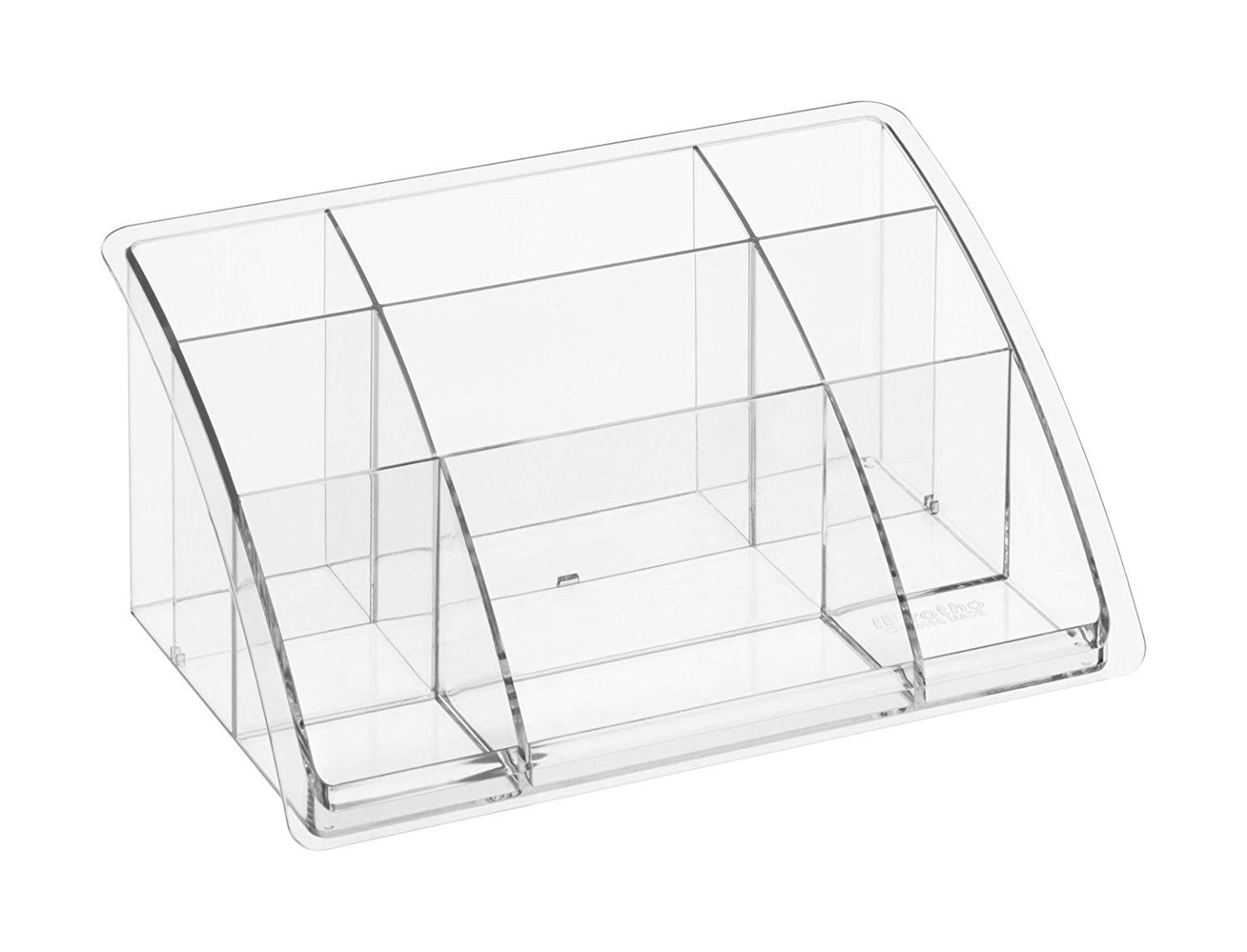 Rotho, Timeless, Pen holder/ pencil cup high, Plastic (PS) BPA-free, transparent, 19,8 x 12,8 x 9,3 cm