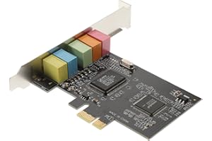 UKCOCO Audio Card Internal Sound pcie Sound Card pcie to 5.1 chip Three-Dimensional