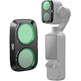 TELESIN Variable ND Filter for DJI Osmo Pocket 4P, VND2-32(5 Stops) | Multi-Coated Optical Glass Exposure Control, Cinematic Video Vlog Travel | DJI Osmo Pocket 4P Accessories