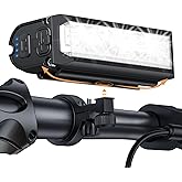 ONVIAN 2000 Lumen Bike Headlight Rechargeable, 4 LED Bike Light Modes for Night Riding, Sturdy Aluminum Alloy Installation fo
