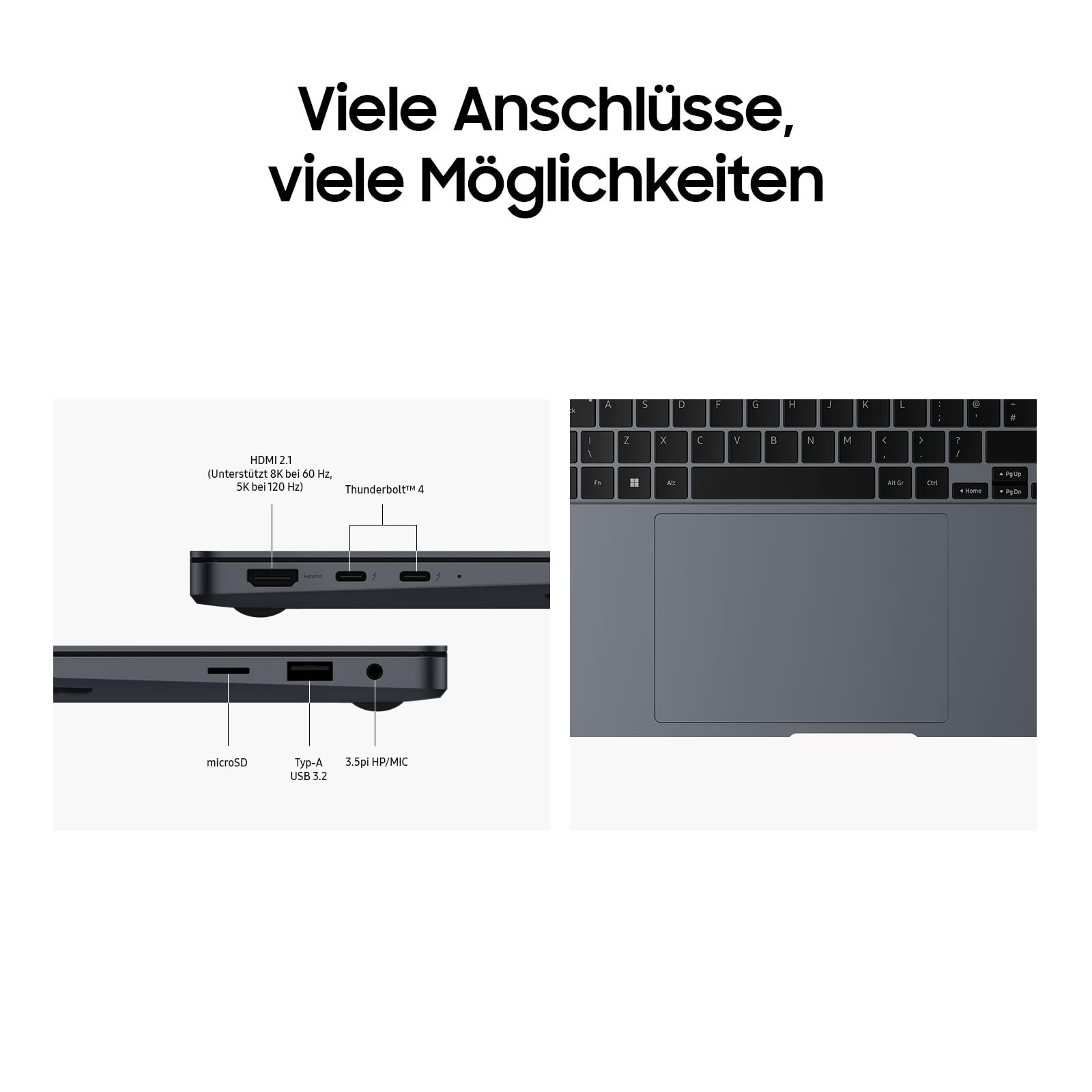 Samsung Galaxy Book4 Ultra Notebook, 16"-Laptop, Intel Core Ultra 7, 16 GB RAM, 512 GB, Moonstone Gray, 3 Jahre Herstellergarantie [Exklusiv auf Amazon] 5