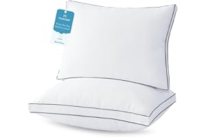 MUXHOMO Bed Pillows King Size Set of 2, Hotel Collection Sleeping Pillows 2 Pack for Side and Back Sleepers, Down Alternative Plump Filling, 20 x 36 Inches