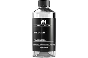 ANTAL HAYAT 24K Magic Scent Diffuser Oil 500mL - Inspired by Luxury Hotel W Hotels - Notes of Zesty Citrus, Floral Jasmine, & Delicate Lily - Aromatherapy Home Fragrance - 24K Diffuser Oil - AH Diffuser Oils