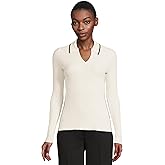 Liverpool Womens Long Sleeve V-Neck Collared Sweater