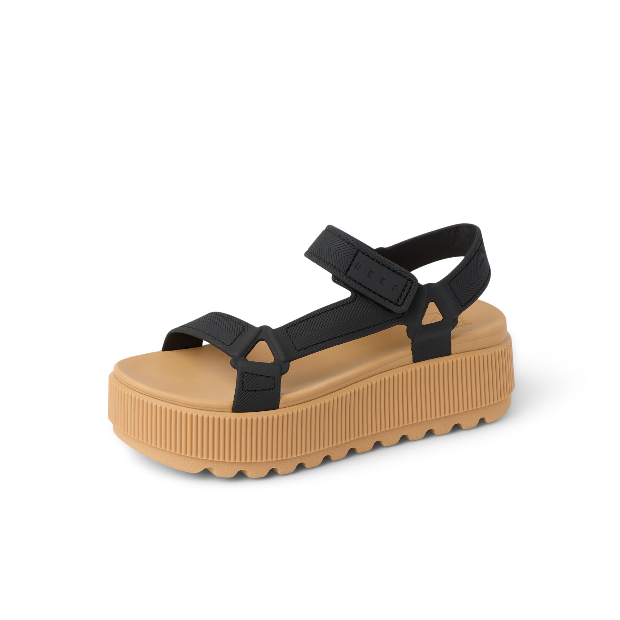 REEF Womens Sandals, Water Rem Higher, Black/Tan, 9