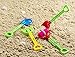 Shovel Beach Series 4 Pc - Beach Gardening Tools Kit with Shovels, Rake and sand Roller | Multicolor Sand Toy Shovel Set 4 Pack for Pool | Beach | Backyard | Sandbox | Playpen - Ages 3 and Up