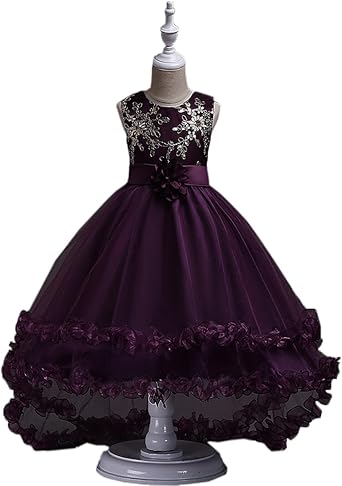 grape flower girl dresses