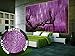 Photo Wallpaper – Wisteria – Picture Decoration Purple Chinese Tree Mystic Forest Fairy Tale Avenue Nature Garden Landscape Image Decor Wall Mural (82.7x55.1in - 210x140cm)