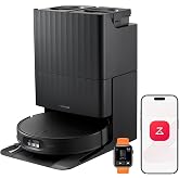 roborock Qrevo Edge 2 Robot Vacuum and Mop, 25,000Pa, 3.14'' Ultra-Slim | Zero-Tangle, AI Object Recognition, 176℉ Hot Water Mop Washing &amp; Auto-Drying, Carpet &amp; Pet Hair, FlexiArm Edge Cleaning