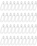 Uniclife 40 Pieces Key Tags 2 Inch Soft Plastic Key