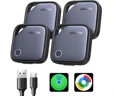 FineTrack Duo Soporte iOS Find My o Android Find Hub 4 Piezas