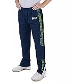 Zubaz Men's NFL Team Color Track Pant with Camo Lines Side Panels