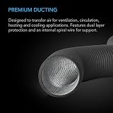 AC Infinity Flexible 300mm Aluminum Ducting 12 Inch 25 ft Heavy-Duty Four-Layer view 2