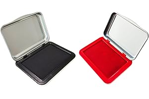 Aunewrick Egg Date Marking Stamp Ink Pad, 2.95 x 2.16 inches, for Fresh Eggs (RED&Black)