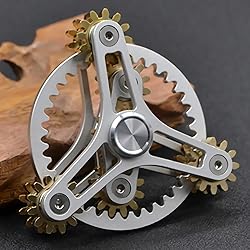 Pure Brass Fidget Spinner Gears Linkage Fidget Gyro