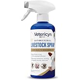 Vetericyn Plus Livestock Utility Spray | Wound Care Spray, Teat Spray, Dermal Cleanser, Safe, Non-Toxic and Antibiotic-Free Formula. 16 ounces