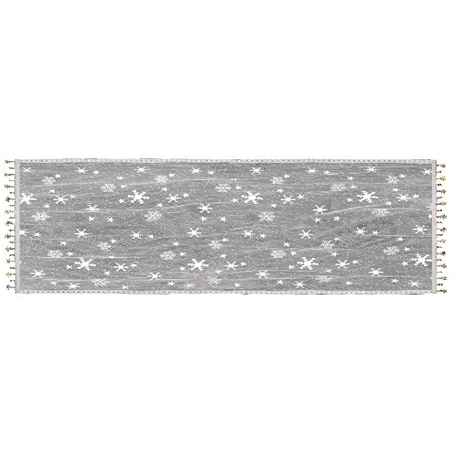 Heritage Lace Wind Chill 14 60-Inch Table Runner, White, Lace, 152.4 x 35.56 x 0.32 cm
