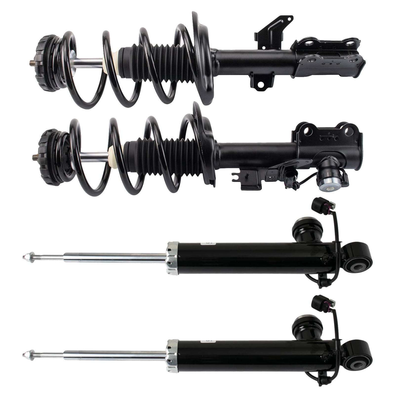 TRQ Front and Rear Complete Strut Assembly & Shock