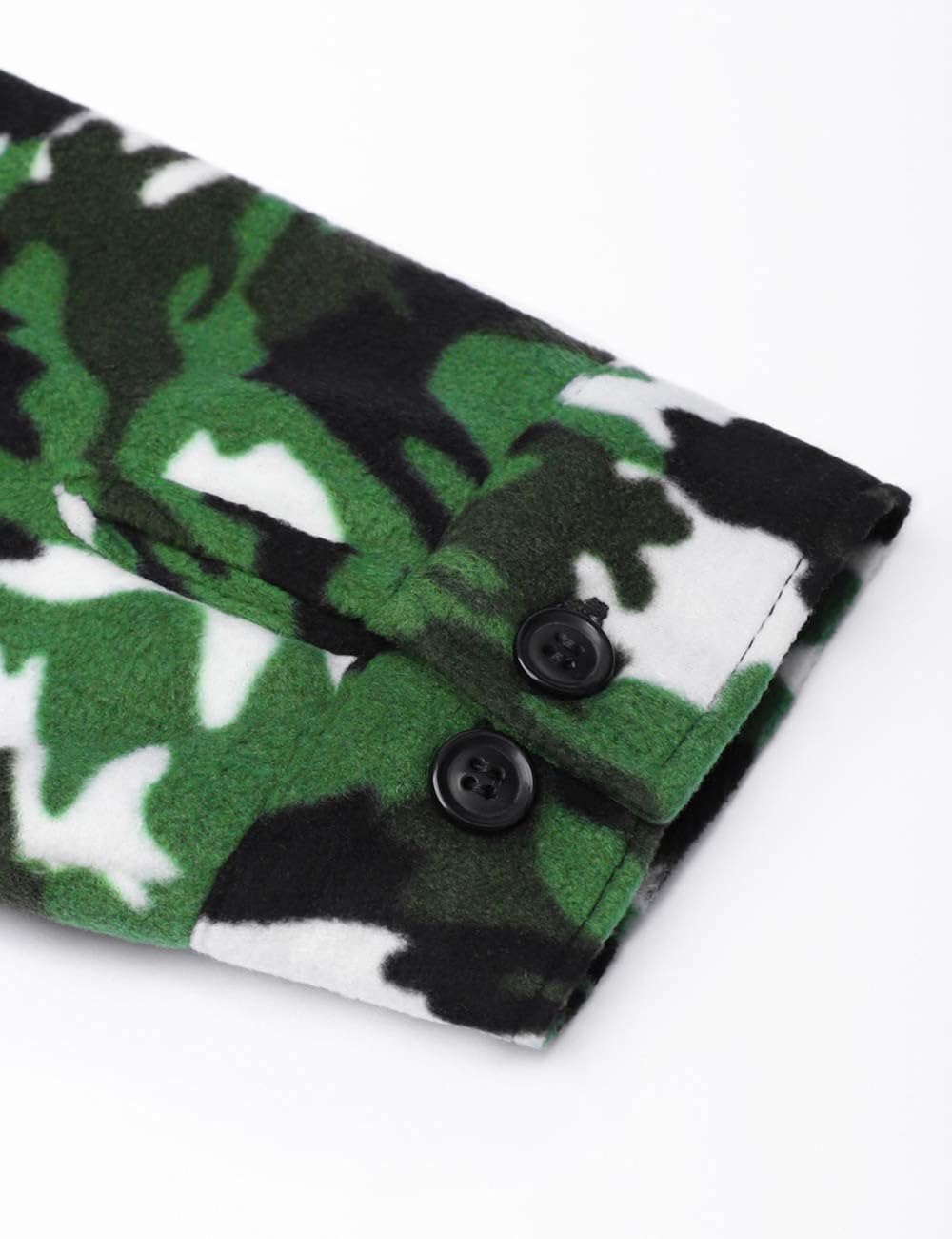DISHANG Men's Hooded Fleece Jacket Warm Coat Full-Zip Military Army Camo Outerwear Tactical Outdoor Sweatshirts: Clothing