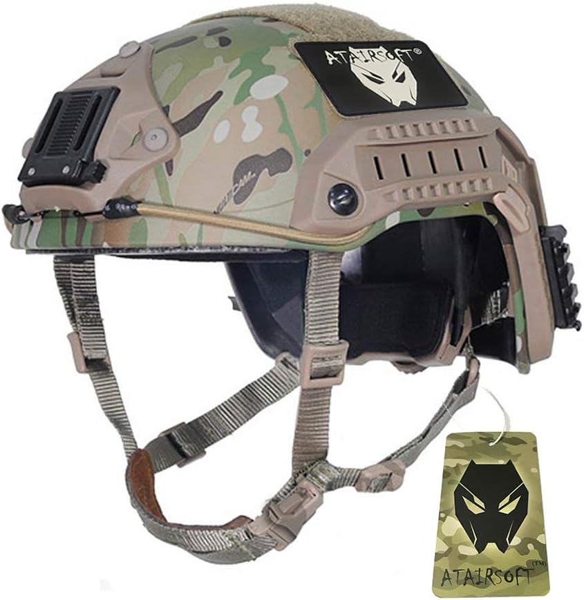 ATAIRSOFT Adjustable Maritime Helmet ABS Multicam MC for Airsoft Paintball : Sports & Outdoors