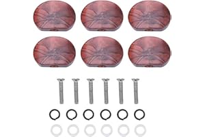 Guitar Tuning Peg Button, 6 Pcs/Set Tuning Pegs Machine Heads Acrylic Buttons for Guitar(#5)