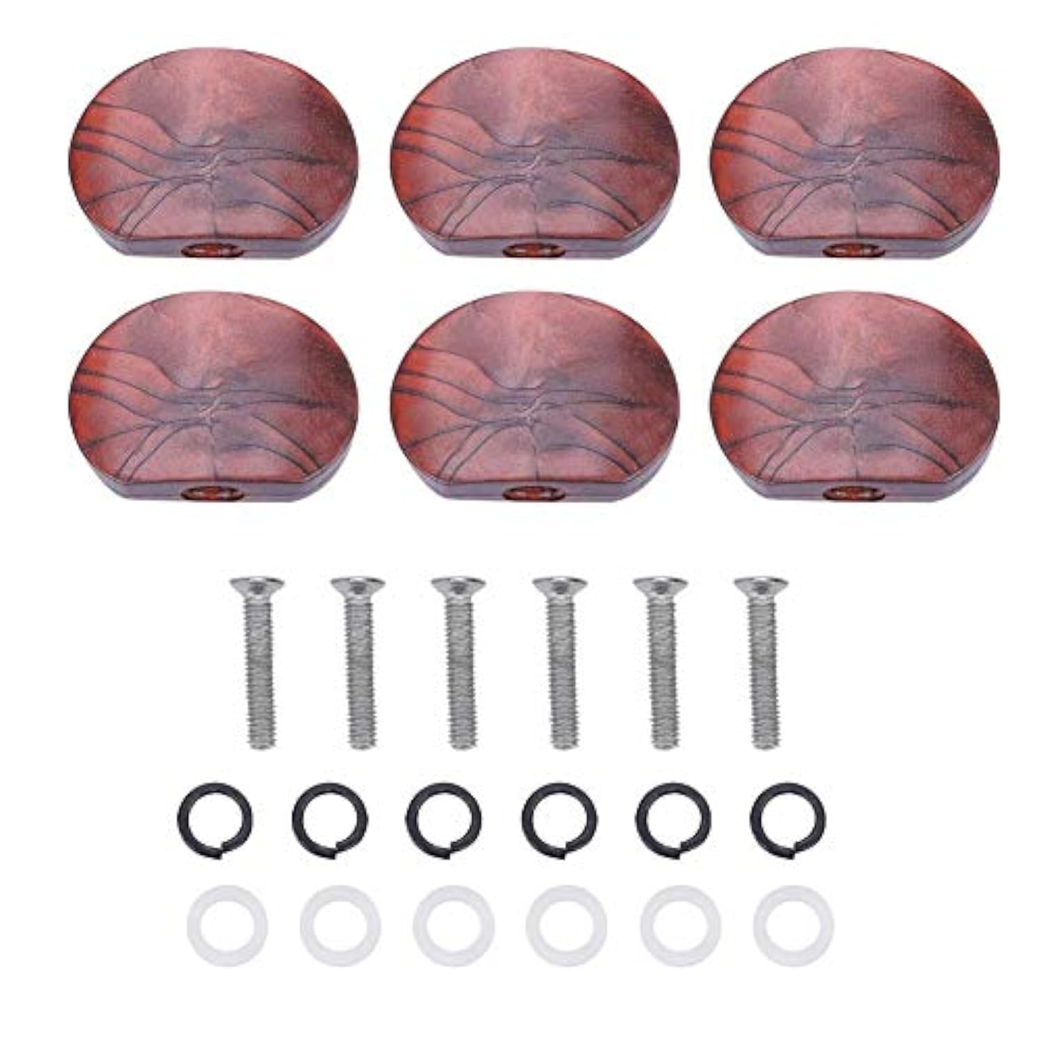 Guitar Tuning Peg Button, 6 PCS/Set Tuning Pegs Machine Heads Acrylic Buttons for Guitar(#5)