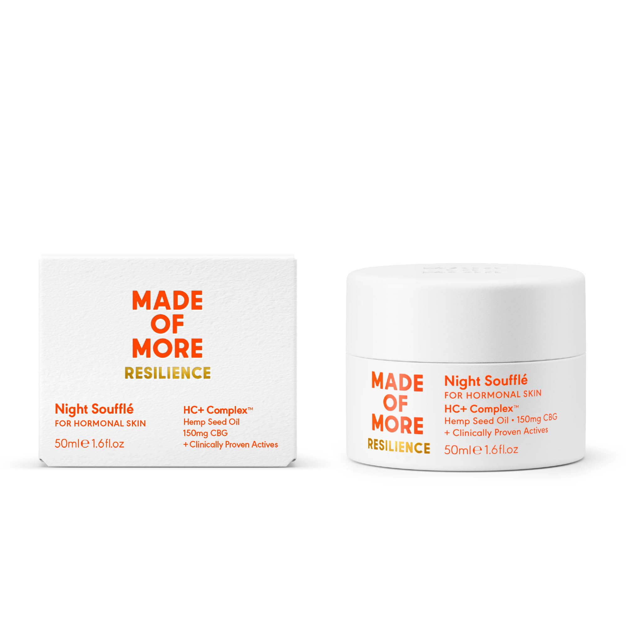 Made Of More Radiance Boosting Facial Night Cream | Hydrating Moisturiser For Mature Skin | Anti-Aging Skin Care | Supports Collagen Production | Repairs Skin Barrier | Resilience 50ml